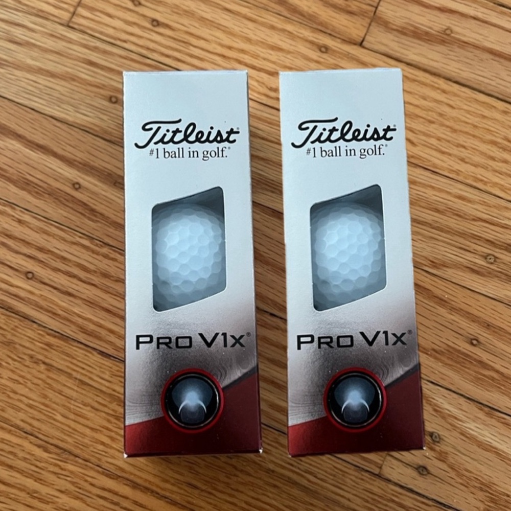 Set of New 👉Titleist Pro V1x Silver Golf Ball Box - Picture 2 of 3